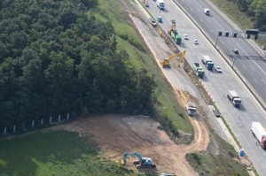 M0 autópálya támfal megerősítés. DOVI-Trade Kft